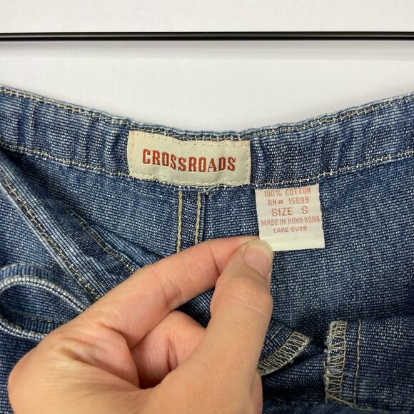 Crossroads | NWT Vintage Sears Chambray Lagenlook Wide Leg Pull On Pants - Picture 7 of 8